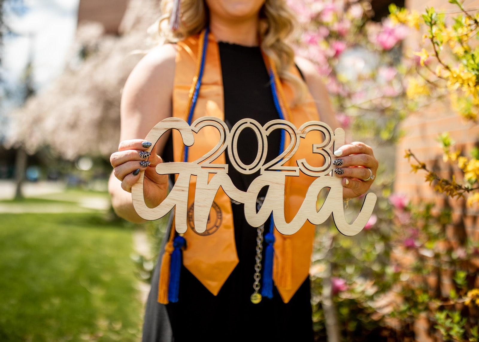 Grad Wooden Laser Cut Signs