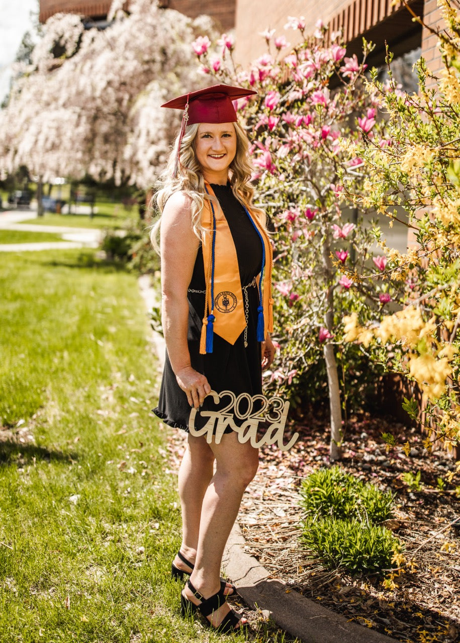 Grad Wooden Laser Cut Signs