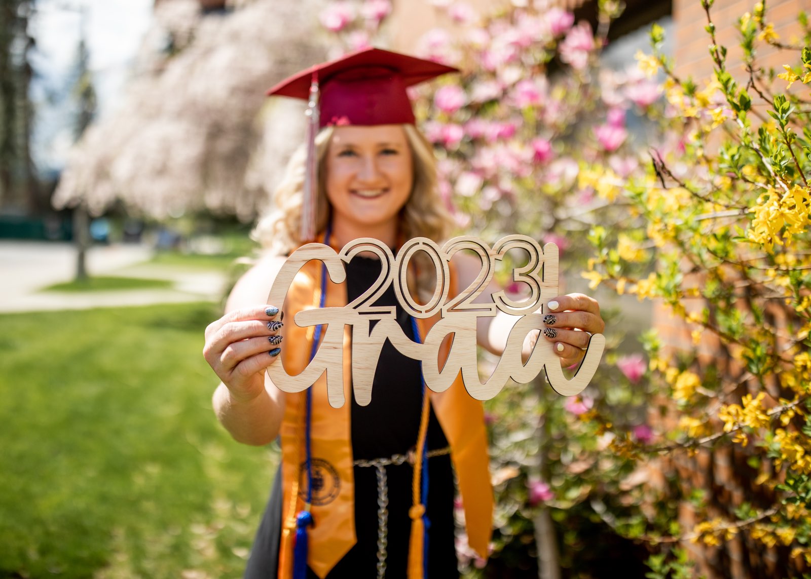 Grad Wooden Laser Cut Signs