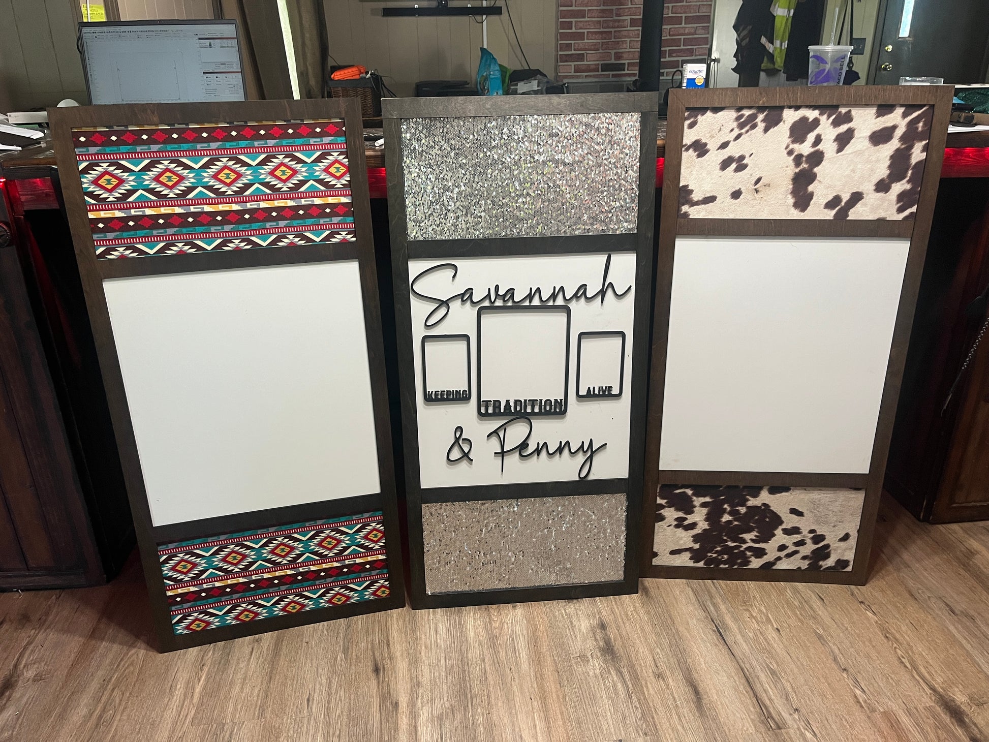 Framed Dual Layer Signs