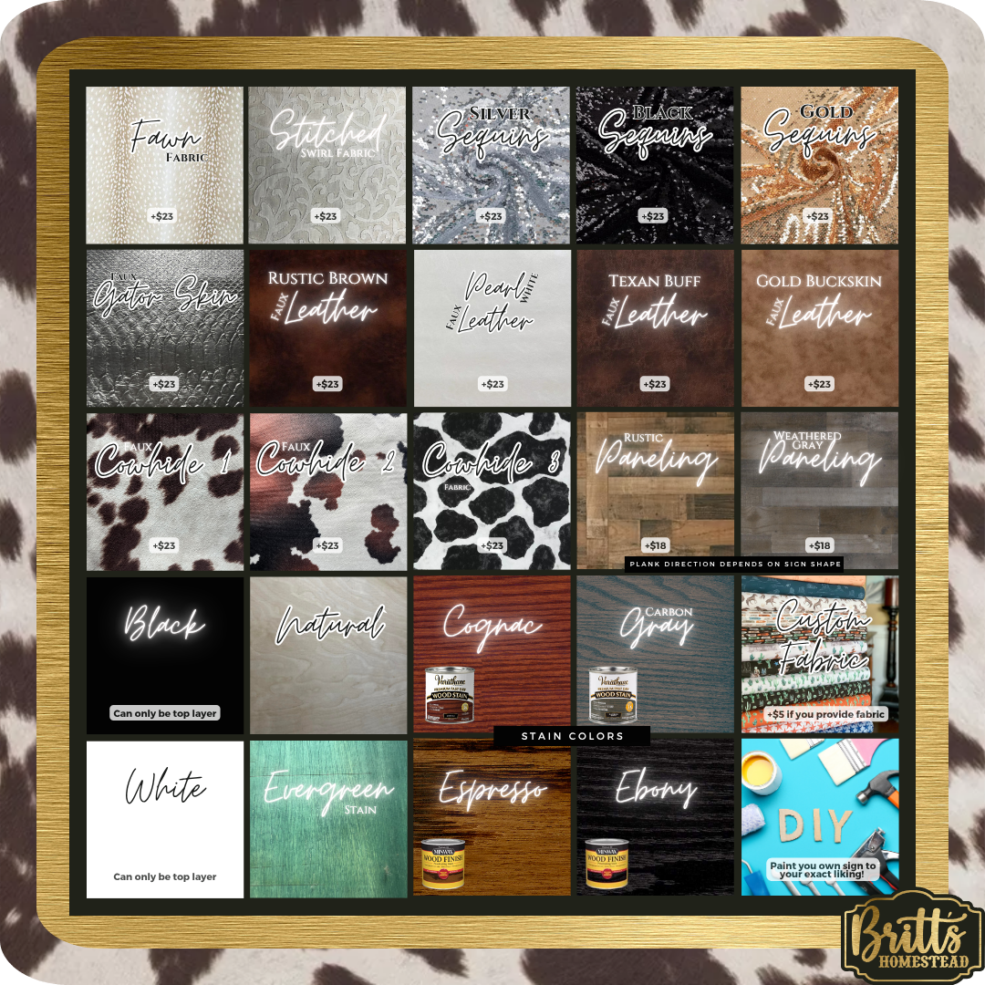 Single Layer Custom Sign