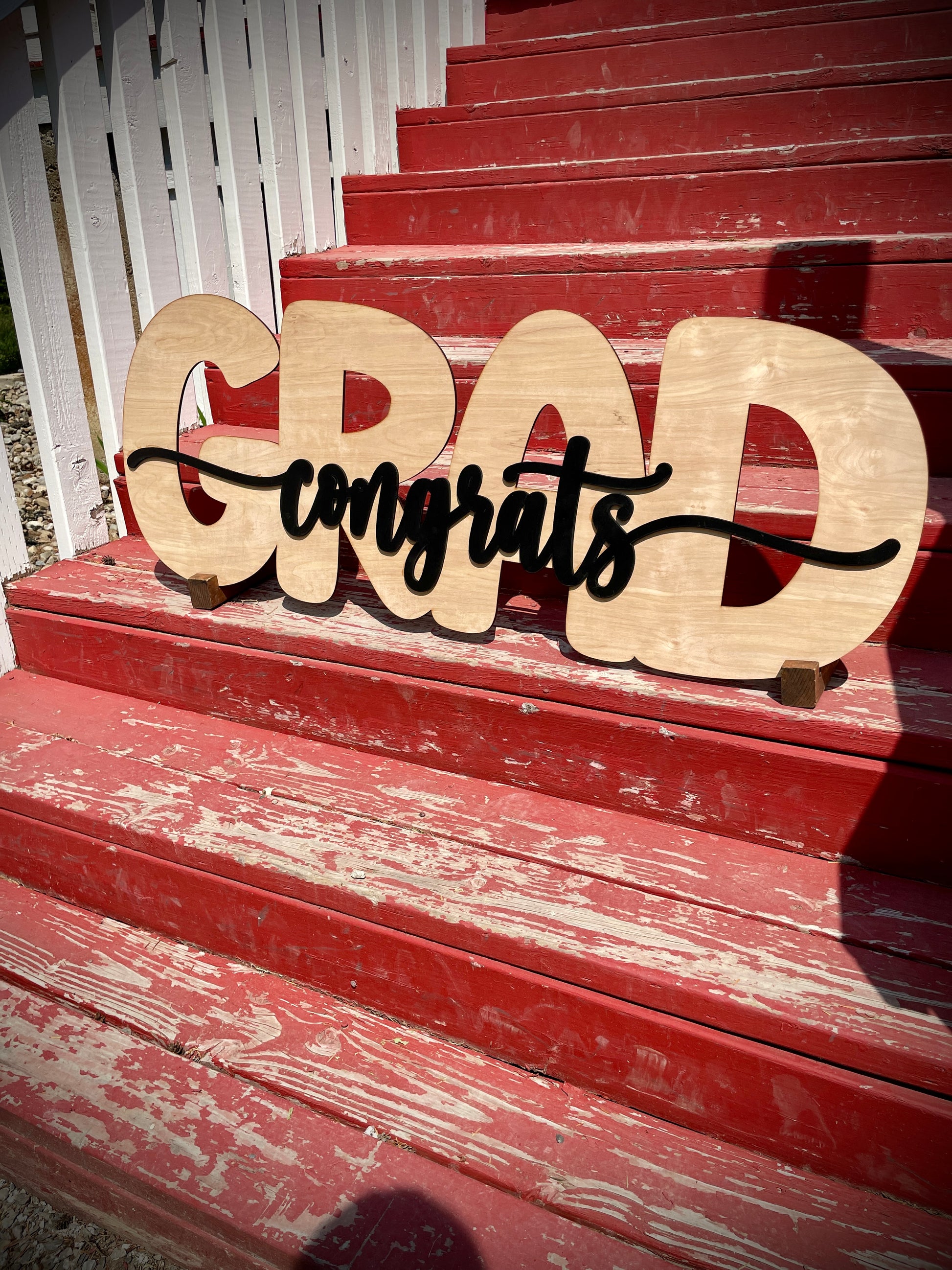 Grad Wooden Laser Cut Signs