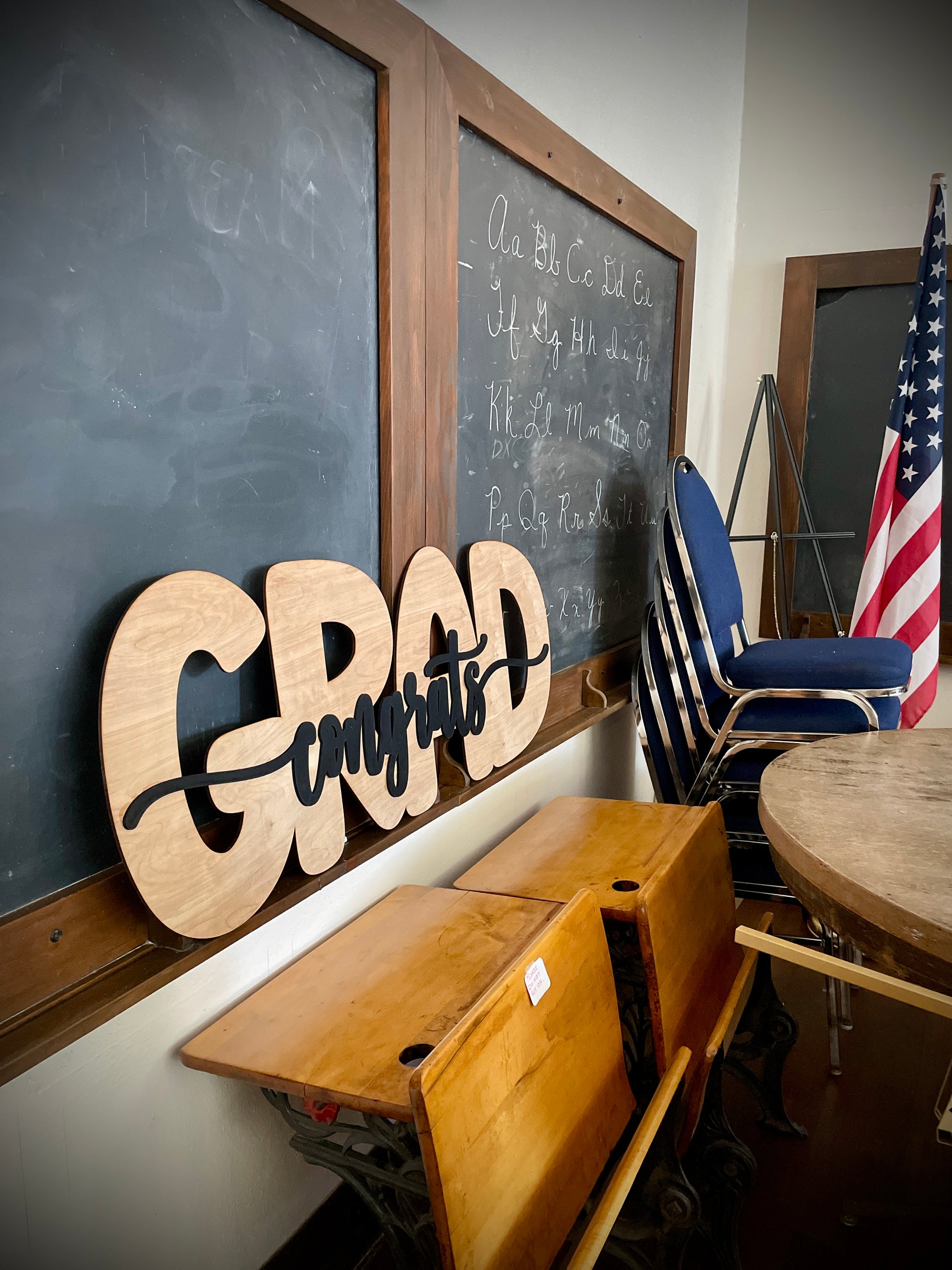 Grad Wooden Laser Cut Signs