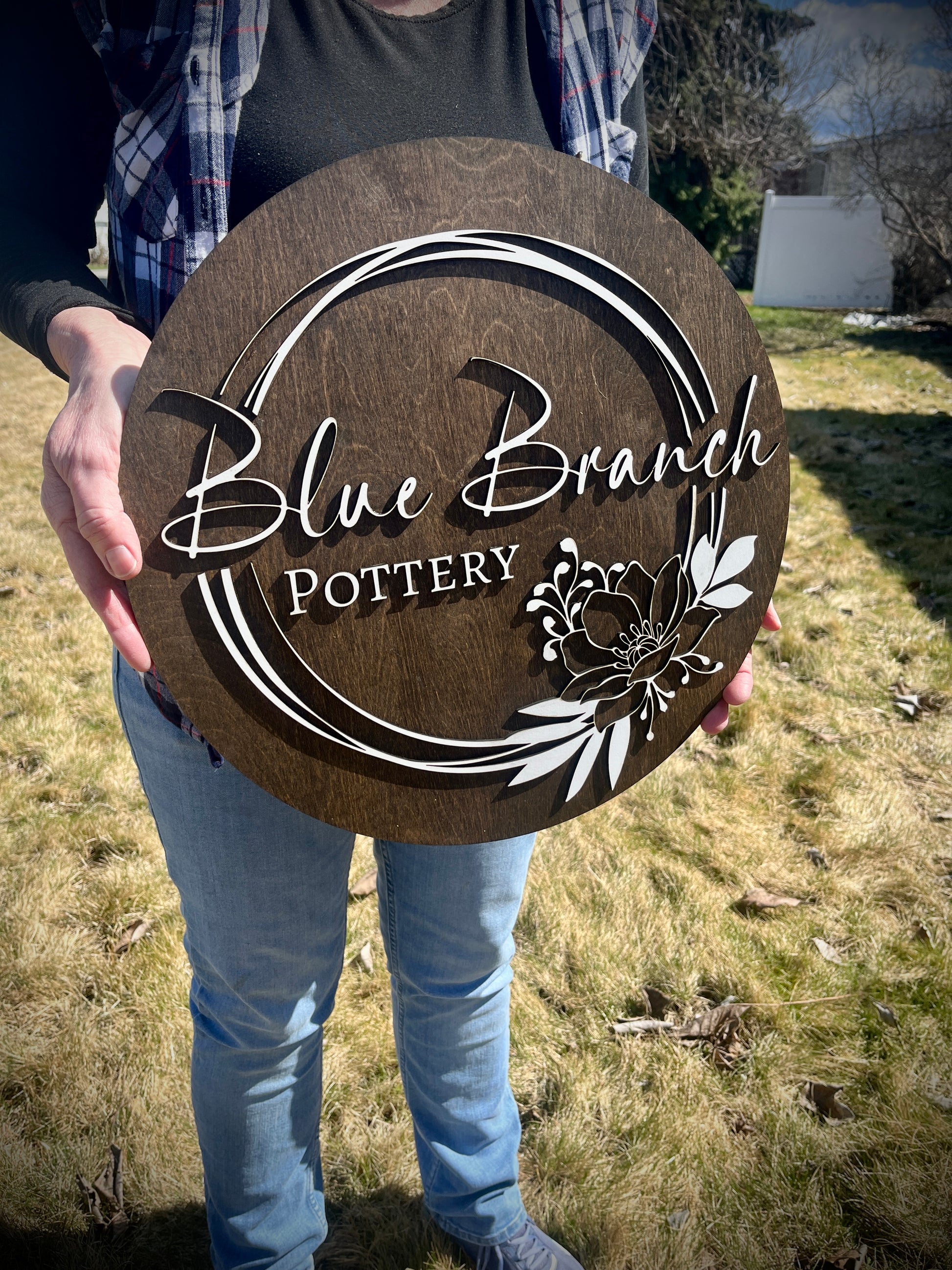 Dual Layer Wooden Laser Cut Signs