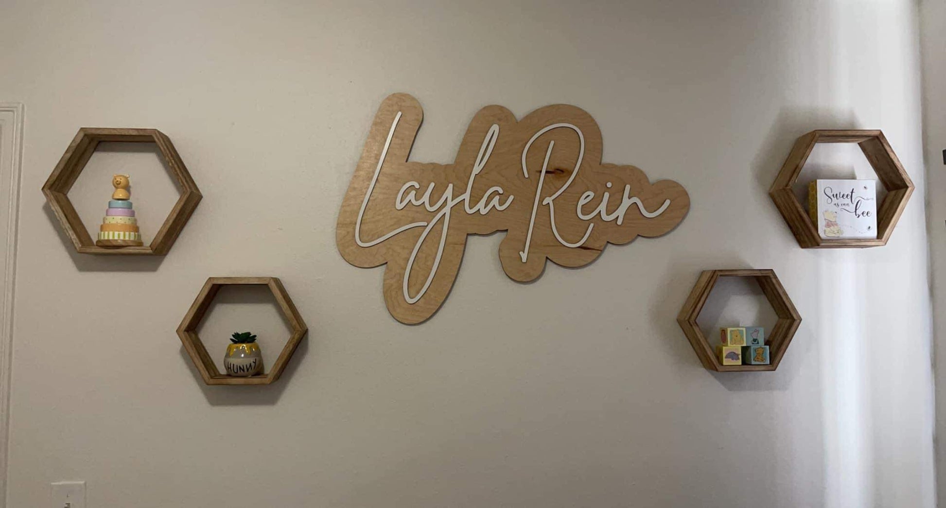Dual Layer Wooden Laser Cut Signs