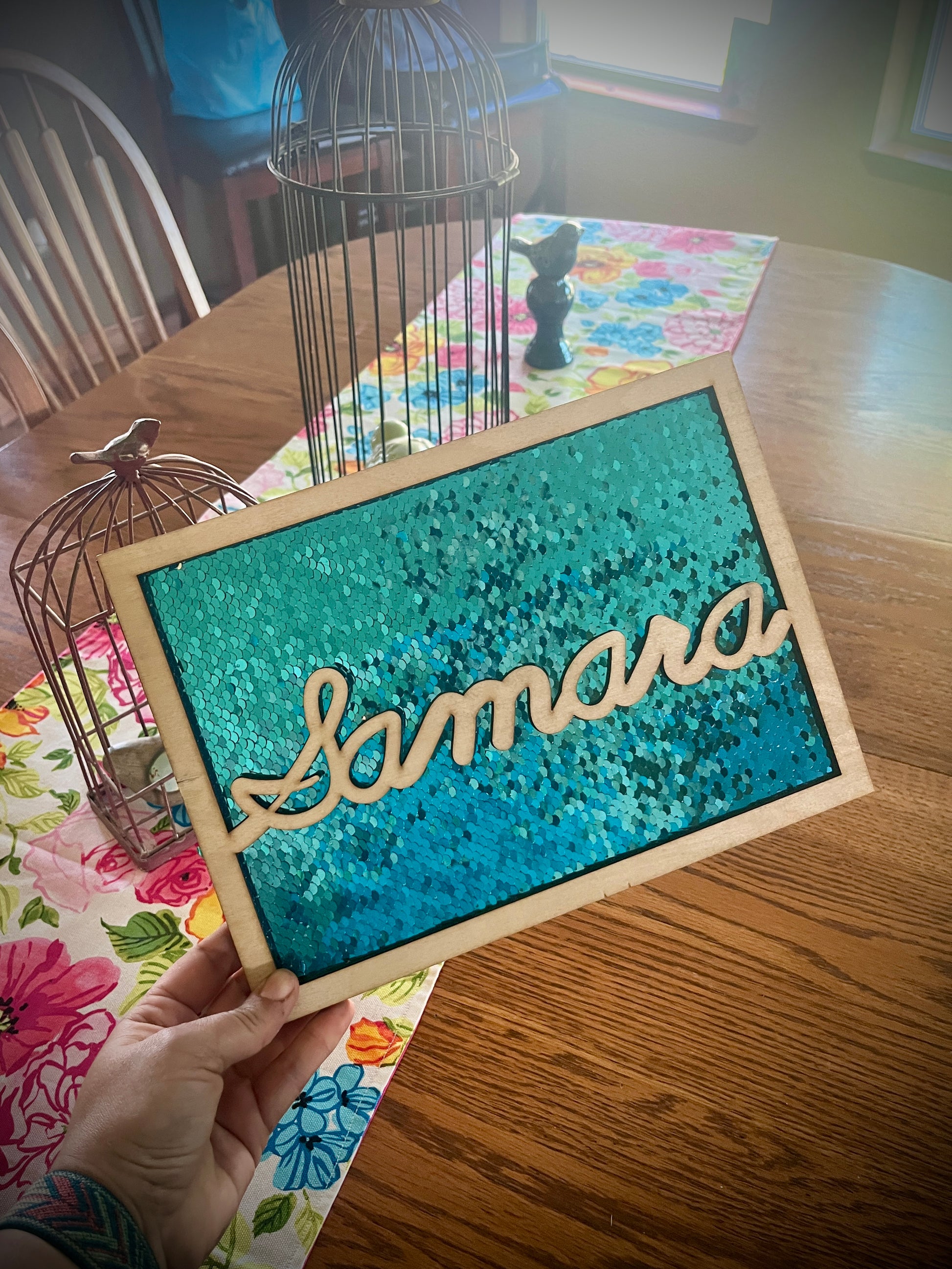 Fabric Dual Layer Laser Cut Signs