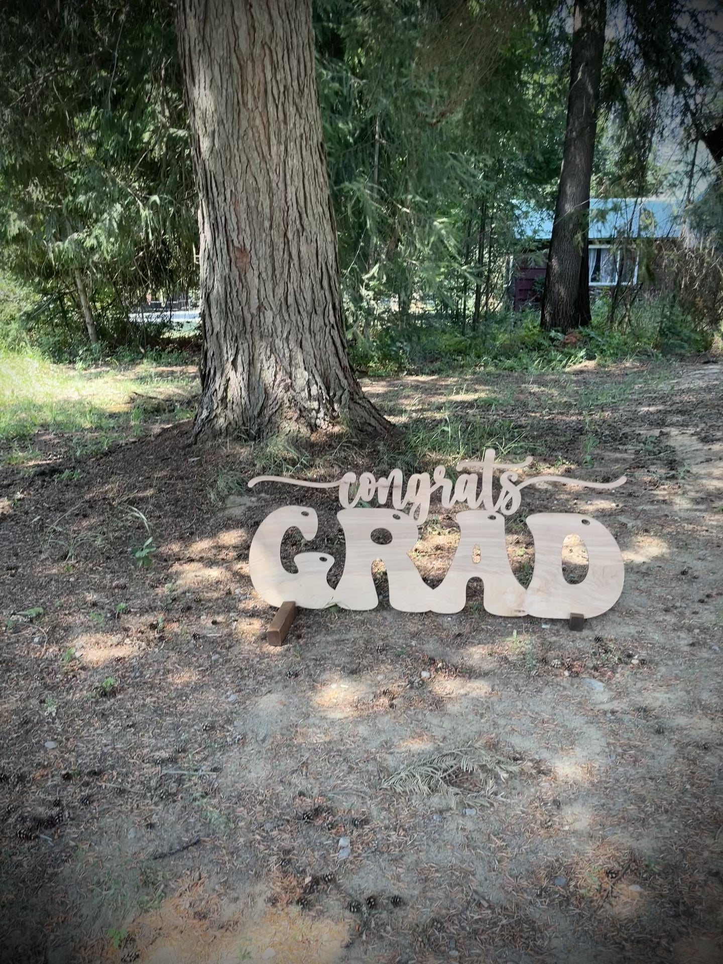 Grad Wooden Laser Cut Signs