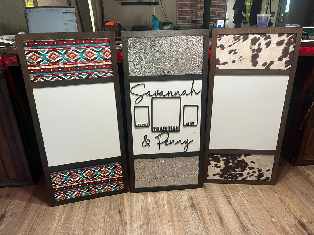 Framed Dual Layer Signs