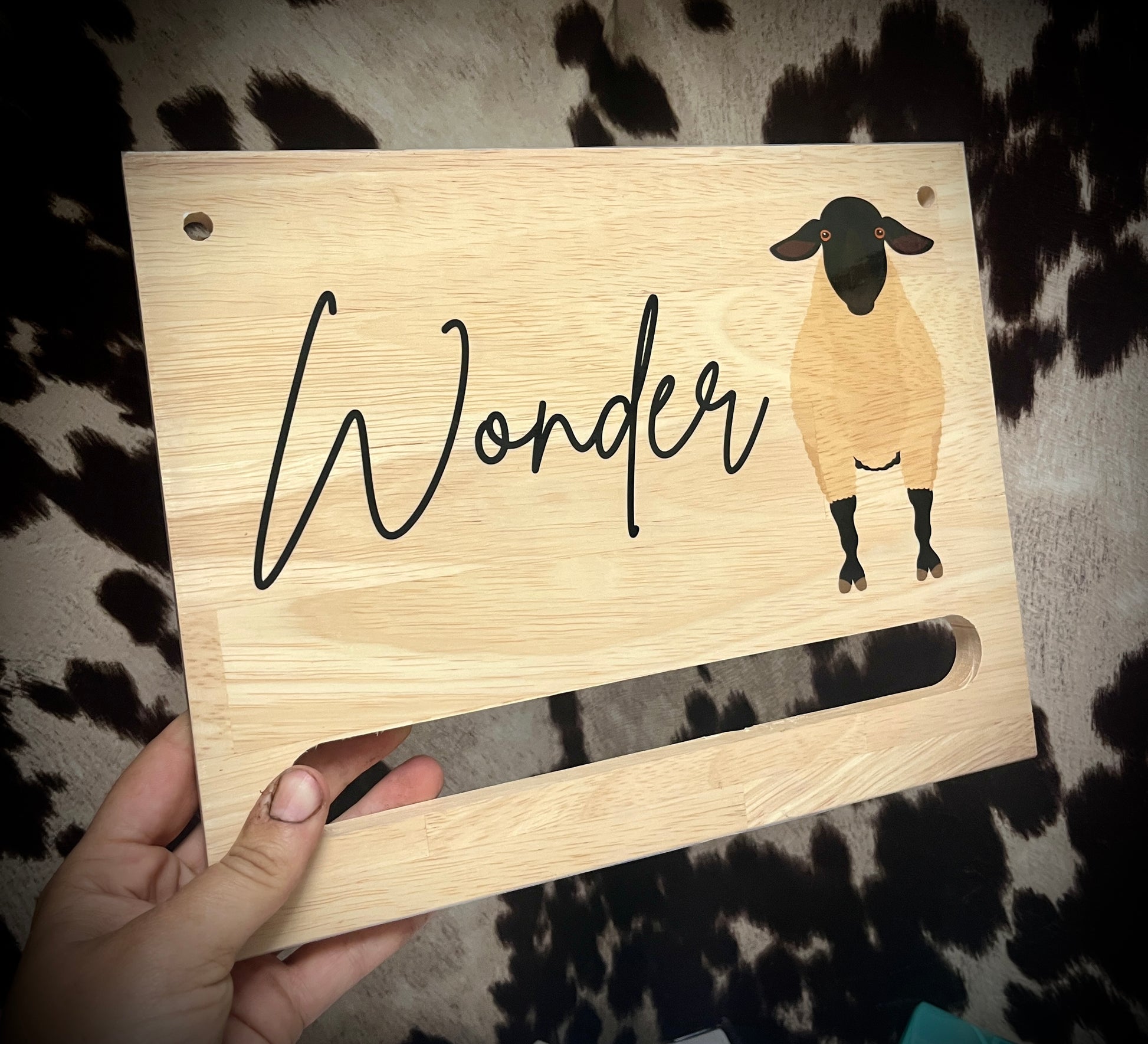Livestock ribbon holder - stall sign - fair - award plaque