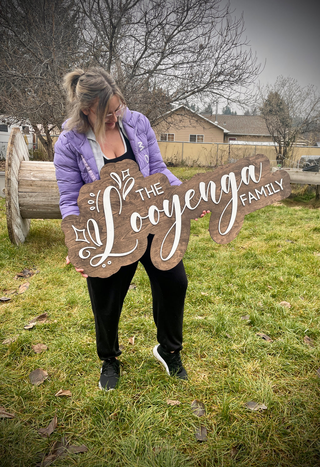 Dual Layer Wooden Laser Cut Signs
