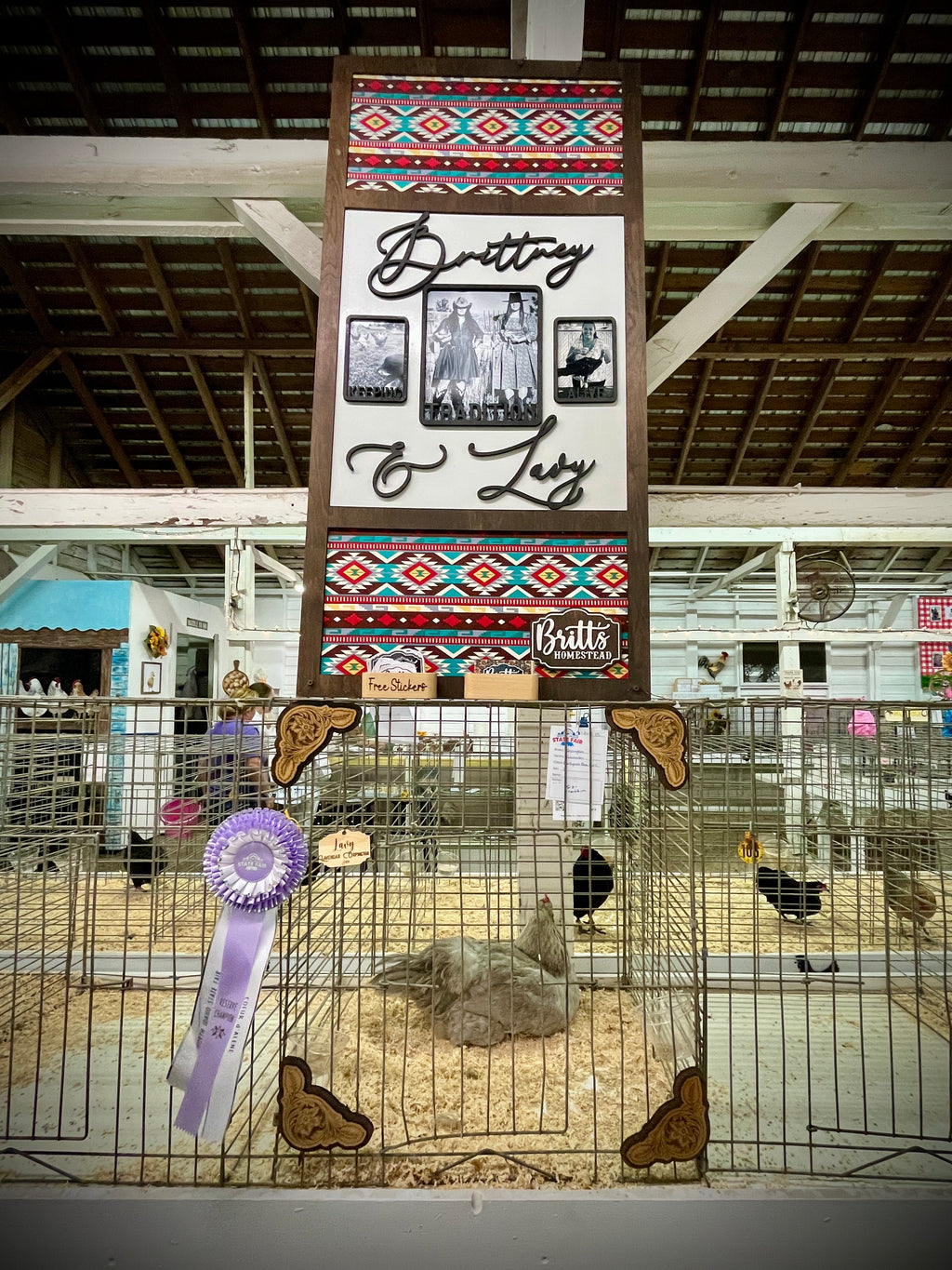 XL Framed Sign as Reusable Stall Signs