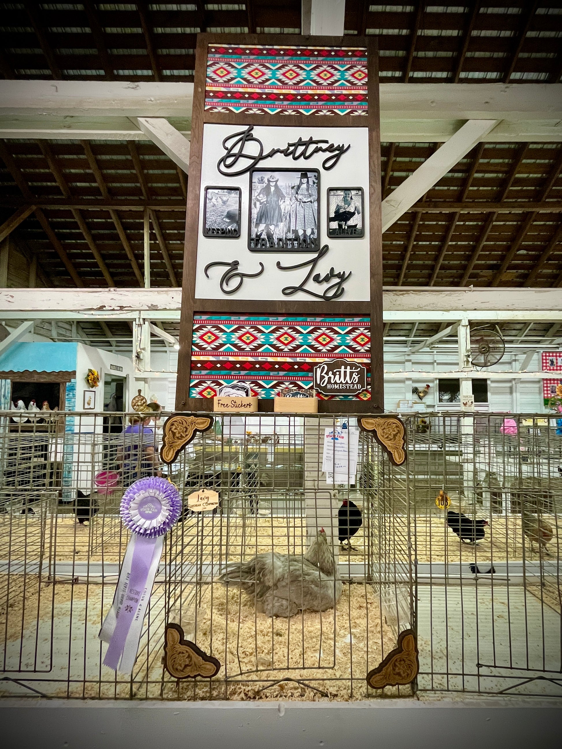 XL Framed Sign as Reusable Stall Signs