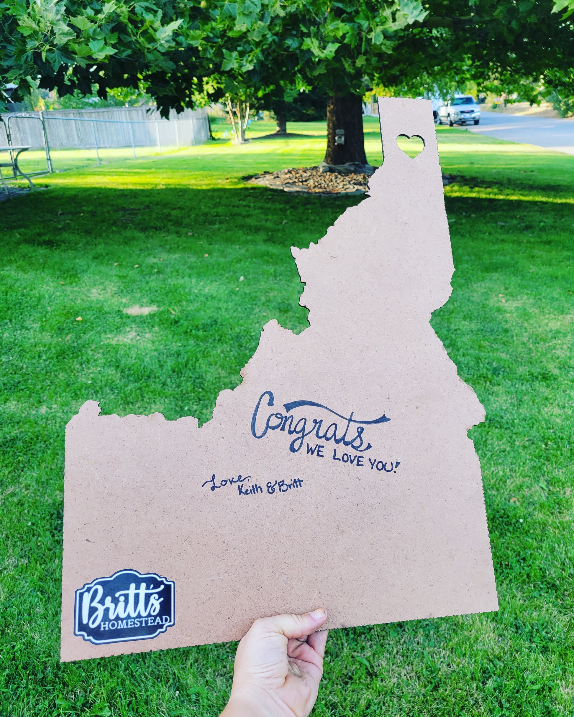 State Sign with Customized Name
