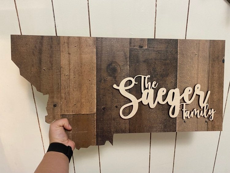 State Sign with Customized Name