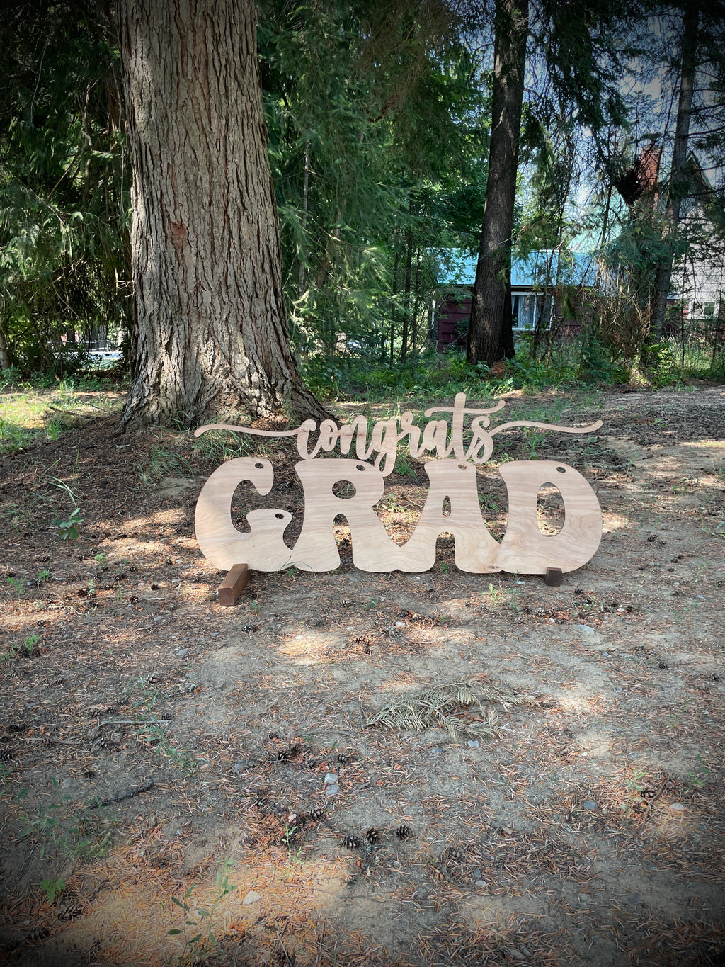Grad Wooden Laser Cut Signs