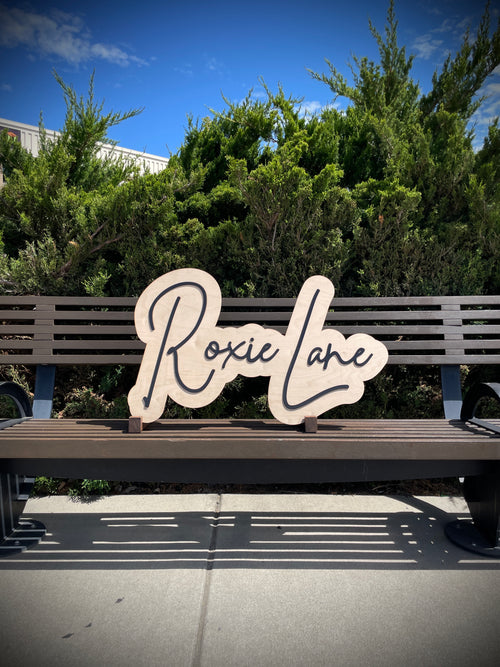 Dual Layer Wooden Laser Cut Signs