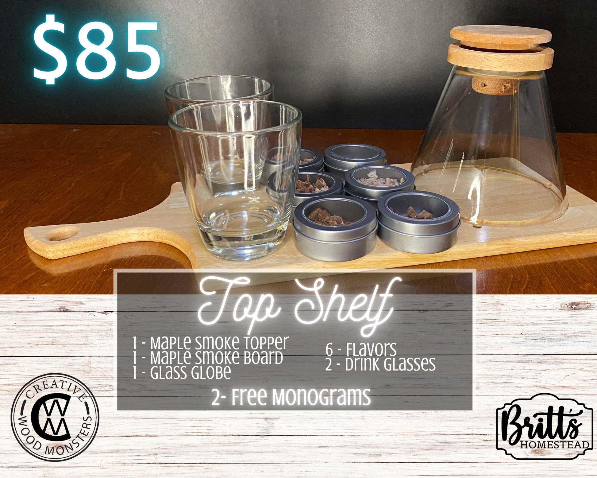 Drink & Food Smoke Toppers