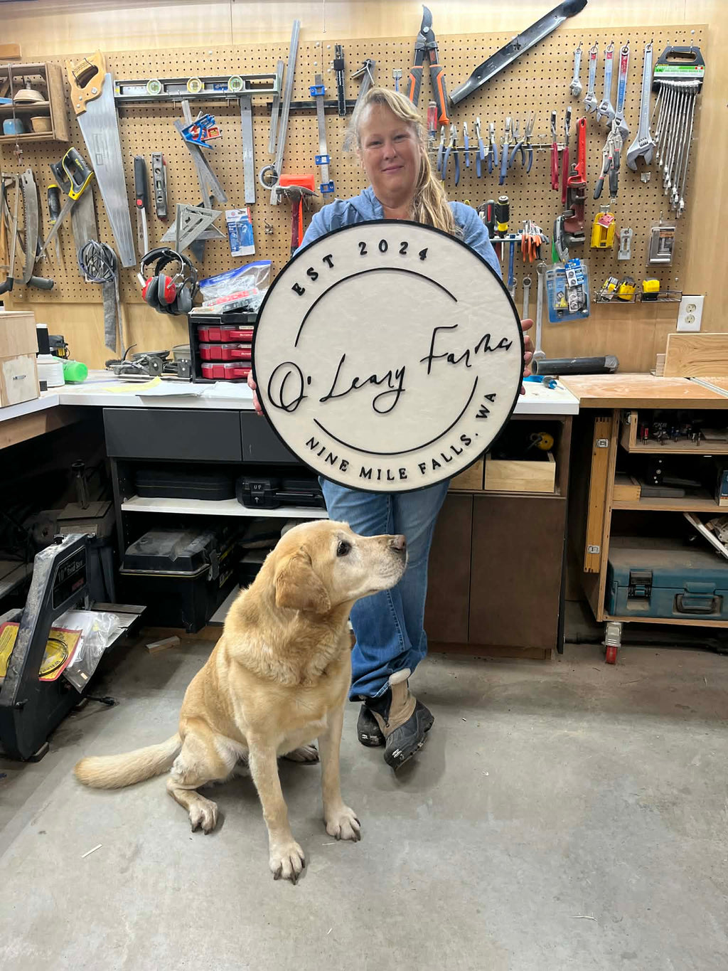 Leather Dual Layer Signs