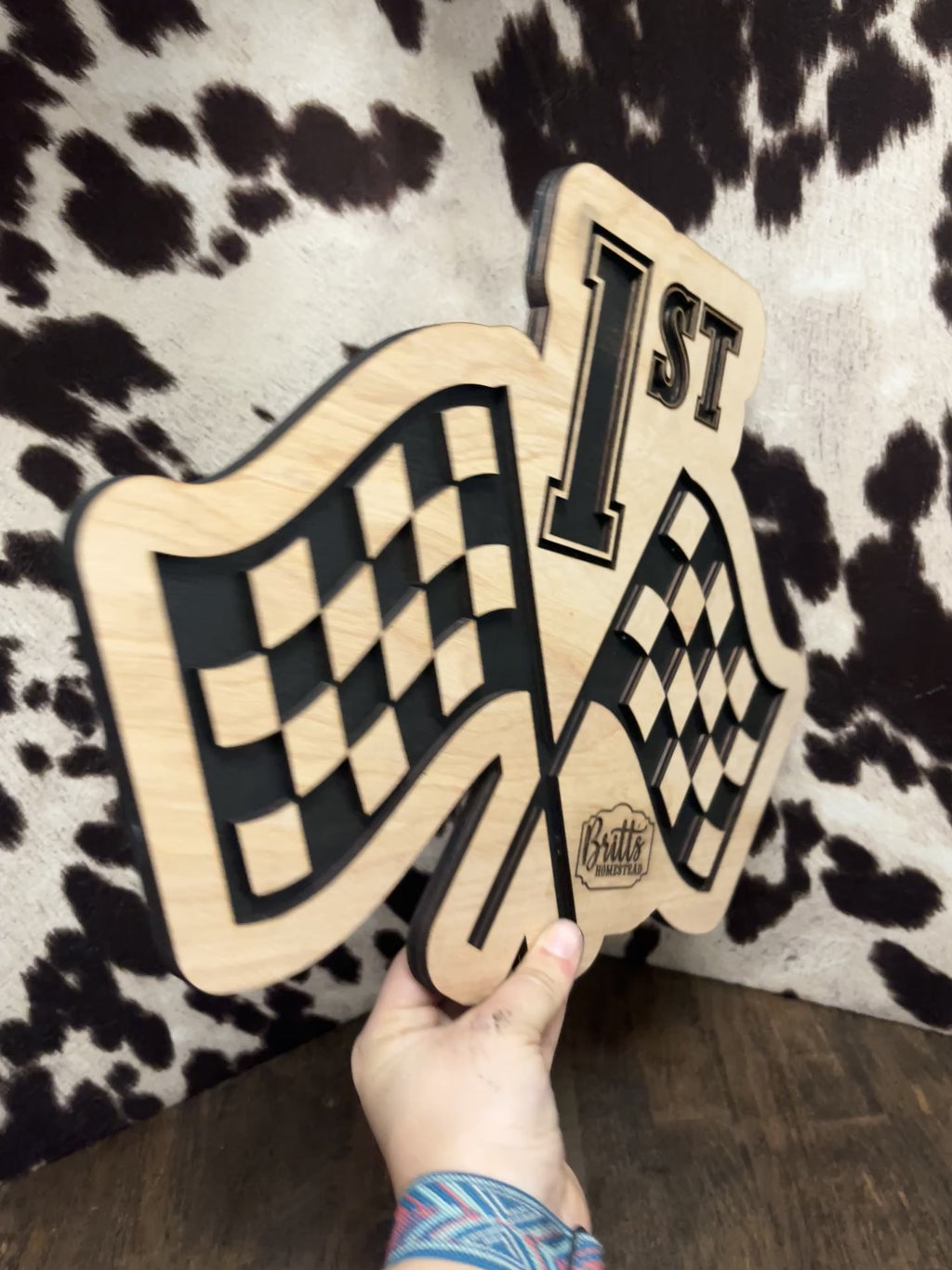 Dual Layer Wooden Laser Cut Signs